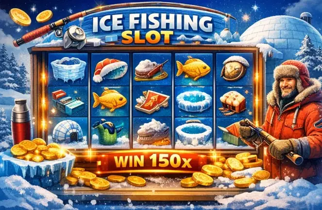 Ice fishing visuaalne stiil ja kasutajaliides